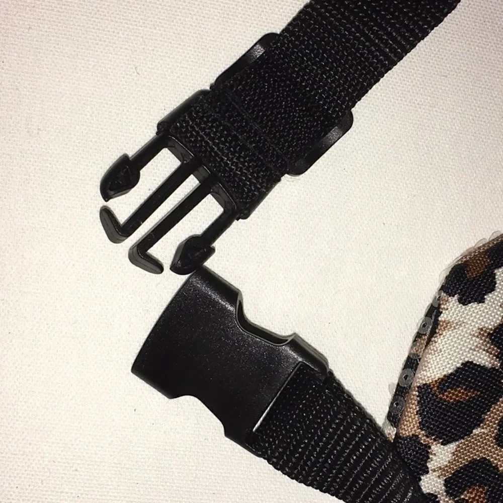 Justice Fanny Pack Belt Purse Bag Animal Leopard Print